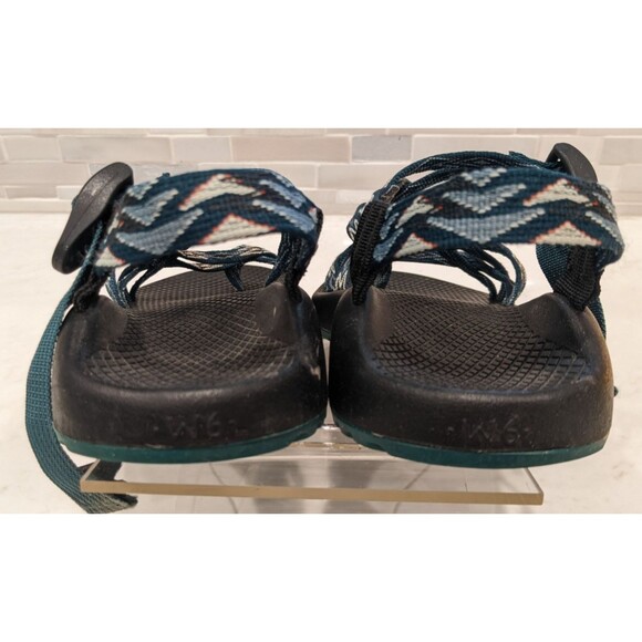 Women's Chaco ZX/2 Classic Sandals - Angular Teal/Black/White Strappy Outdoor 6 - Picture 5 of 9